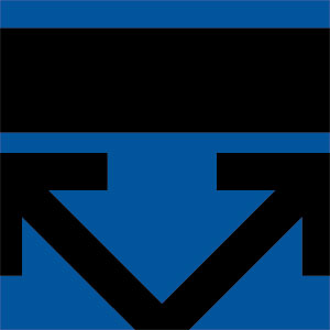 Black and Blue Arrows Cochlear Nucleus 6 Skin